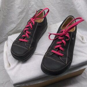 Finn Comfort Germany Women Shoes Brown Pink Lace Rocker Ach Support Size 3 Nice